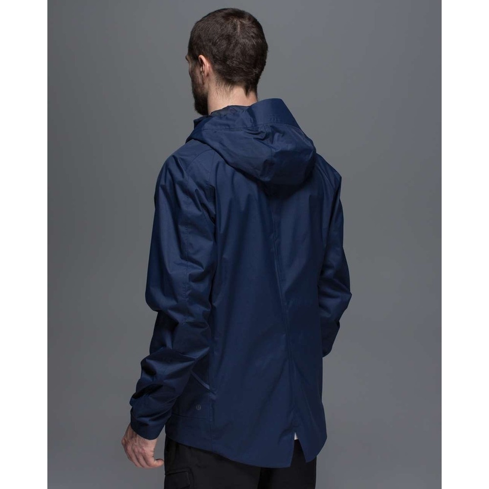 Lululemon Stanley Parka Deep Navy Waterproof Lightweight Jacket Gorpcore jj17 - Picture 4 of 16
